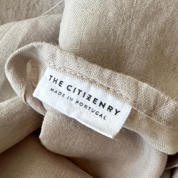 The Citizenry Set of 2 Stonewashed Linen Pillowcases in Sand Color EUC No Flaws! - Picture 2 of 7